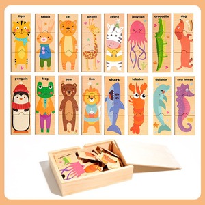 Diy Cartoon Houten Dier Puzzel Montessori Geïnspireerd Educatief Speelgoed Voor 2-4 Jaar Oud Peuters Unisex - Product Image 4