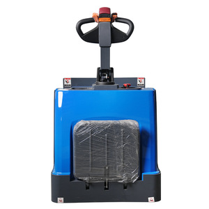 Chariot élévateur électrique 2 tonnes 3 tonnes de capacité, couleur bleue, utilisation debout, pneus pleins, usage intérieur, batterie au plomb-acide - Product Image 2