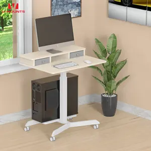 Supports en V SpaceErgo Poignée de contrôle mobile pliable bureau d'ordinateur portable pour lit avec bureau double tiroir design VM-FA109