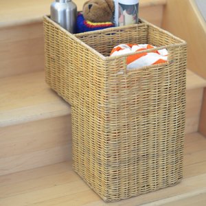 Kingwillow High Quality Storage Willow <strong>Wicker</strong> <strong>Stairs</strong> <strong>Basket</strong> <strong>for</strong> Loft Home Conner - Product Image 3