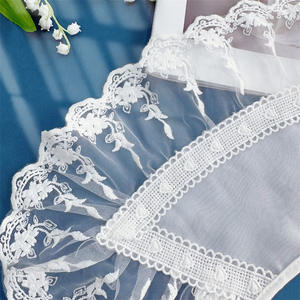 LHY zarif ayrılabilir dantel yaka gelinlik bluz işlemeli toptan için özel Vintage beyaz şal yaka - Product Image 2