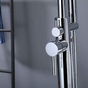 Ensemble de douche mural à poignée unique, modèle L-7485, 3.5-4.9 GPM, avec cartouche céramique et jet pluie, pour robinet de bain - Product Image 2