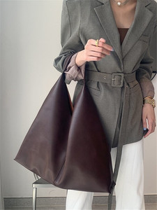 Solid Color Ultra Soft Portable Pebbled PU Leather Hobo <strong>Bag</strong> Oversized <strong>Slouchy</strong> <strong>Shoulder</strong> Handbag Tote <strong>Bag</strong> for Women - Product Image 5