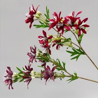 Ornement sur pied en soie artificielle Agapanthus, motif floral miniature, romantique, vibrant, pleine de vie, réaliste, doux et élégant, cadeau