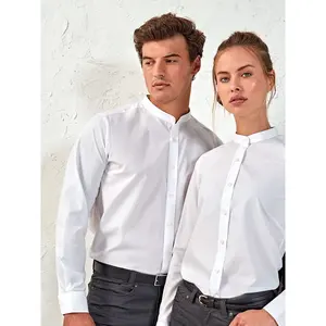 Camisa de papá con cuello de banda, merchandising corporativo - Product Image 3