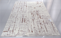 Tapis Jacquard en microfibre douce texturée, antidérapant, pour salon, chambre et décoration intérieure