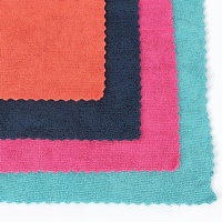 Chiffon microfibre universel à bords ondulés pour le nettoyage automobile, fournisseur d'usine