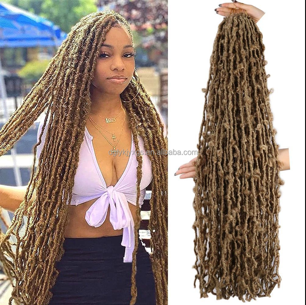 LW-79QT 36 pollici 170g farfalla Locs Crochet Hair Faux Locs Crochet trecce capelli Pre loop Butterfly Locs