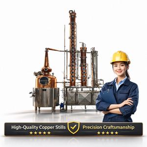 Équipement de distillation Ace 200L, alambic hybride en cuivre avec colonne de reflux et panier à <span class=keywords><strong>gin</strong></span> pour la fabrication artisanale de vodka, de <span class=keywords><strong>gin</strong></span> et de whisky - Product Image 5