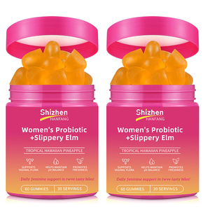 Gummies Probiotiques Végétaux pour Femmes + Hamamélis pour le Soutien Quotidien et le Bien-être Intime Féminin - Product Image 1