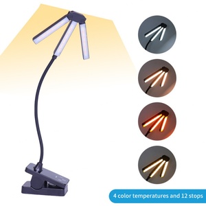 Lampe de lecture LED rechargeable à clip USB avec contrôle tactile pour chevet et bureau – Offre spéciale - Product Image 1