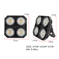 Projecteur Blinder 4 Yeux 4*100W COB RGBW 4-en-1 LED Étanche IP65 DMX512 pour Scène, Spectacles Musicaux et Éclairage de Public