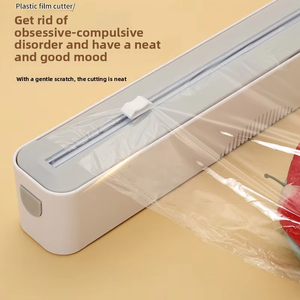 Wholesale Fixing <b>Foil</b> Cling Film Wrap Dispenser Food Cutter Plastic Storage Holder <b>Kitchen</b> Tool Accessories - Product Image 4