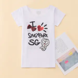 Commercio all'ingrosso Per Bambini Casual T shirt personalizzate t shirt dei bambini di stampa girocollo t-shirt manica corta T camicia di società di produzione