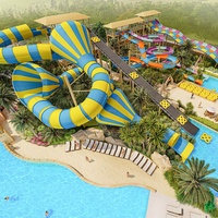 COWBOY grand équipement de glissière en spirale de toboggan aquatique adulte pour la construction de parc aquatique en fibre de verre sur mesure d'hôtels