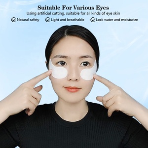 Patchs <span class=keywords><strong>pour</strong></span> <span class=keywords><strong>les</strong></span> <span class=keywords><strong>yeux</strong></span> en hydrogel d'algues de grande taille OEM, logo personnalisé, collagène végétalien, anti-rides, traitement des cernes, forme de lune, ODM - Product Image 5