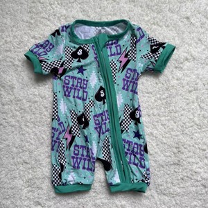 ชุดรอมเปอร์ขาสั้นผ้าไผ่แบบสวมใส่ได้สองทาง ลายตารางสีน้ำเงินแดง สำหรับวันชาติอเมริกา 4 กรกฎาคม รุ่นใหม่สั่งทำพิเศษ ระบายอากาศได้ดี สำหรับทั้งชายและหญิง ฤดูใบไม้ผลิ - Product Image 4