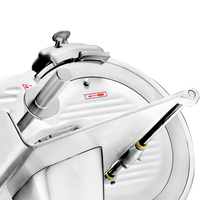 Nouvelle machine à trancher la viande Hualing semi-automatique - 300L, lame en acier inoxydable de 12 pouces, certification ETL pour usage commercial et domestique