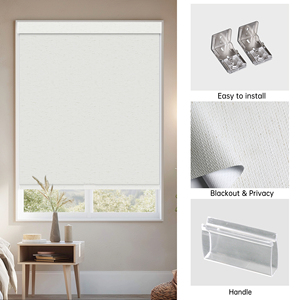 Persianas Enrollables Verticales Inalámbricas de Poliéster de Alta Calidad Personalizadas SAMADHI para Ventanas Francesas Modernas - Product Image 4