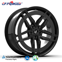 CF FORGED Nuevas Llantas de Aleación de Aluminio Forjado Personalizadas de 16-24 Pulgadas con Acabado Negro, Ajuste Universal para Tesla Model
