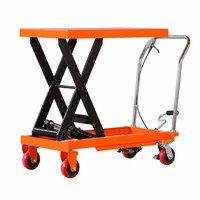 Chariot de levage manuel économique à ciseaux hydrauliques 350 kg 0,9 m CE ISO9001 EN1570 Vente en gros directe usine