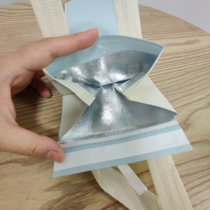 Ice Takeaway Custom Logo Disposable Aluminum Foil Non Woven <b>Cooler</b> Bag Small Cold Hot Drinks Food Delivery Thermal Insulated Bag - Product Image 4