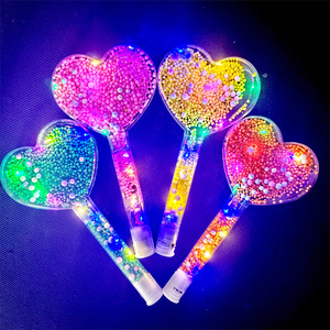 Varita Mágica LED Luminosa, Colorida, con Forma de Estrella y Corazón, Juguete Infantil, Varita Mágica Fluorescente de Plástico con Efecto de Destello <span class=keywords><strong>para</strong></span> Conciertos - Product Image 3