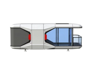 Materiali hobbit piccola casa prefabbricata con 2 camere da letto contenitore spazio capsula house - Product Image 4