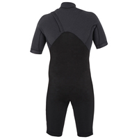 DIVESTAR Logo Kustom 2/2mm Neoprene Tahan Air Bernapas Hangat Bodysuit Pendek dengan Ritsleting di Dada untuk Berselancar Wetsuit Dewasa