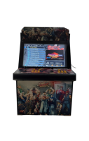 Machine d'arcade de combat 32 pouces, 2 joueurs, joystick, 2200 jeux classiques, fonctionne à pièces - Cabinet de 142 cm, autocollant personnalisé, CE