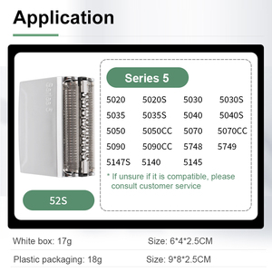 Cabezal de Afeitadora eléctrica de repuesto compatible con Braun 5 Series 52S Configuración de gama alta <span class=keywords><strong>5020</strong></span> 5020S 5030 5030S 5035 5035S 5040 - Product Image 4