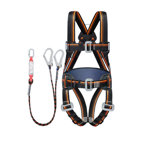 Harnais de sécurité <span class=keywords><strong>en</strong></span> polyester à 5 points CGLX noir pour la construction, protection contre les chutes, <span class=keywords><strong>corde</strong></span> de sauvetage, harnais d'escalade pour les travailleurs - Product Image 2