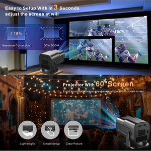 Tout nouveau HY320 PRO <span class=keywords><strong>4k</strong></span> LCD écran vidéo Portable Android 12 1080P Full hd prise en charge BT 5.0 1080p <span class=keywords><strong>projecteur</strong></span> intelligent bureau usage domestique - Product Image 6