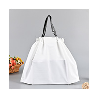 Boutique de vêtements cadeaux transporter réutilisable écologique LDPE personnalisé logo imprimé soufflet fond sacs à provisions en plastique avec poignée