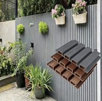 Panneaux muraux extérieurs en WPC faciles à installer, imperméables, design moderne, ignifuges, insonorisés, anti-fumée, écologiques, panneaux cannelés, garantie 5 ans