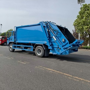 FAW 4X2 Manual Diesel Small Rear Loader Garbage Compactor Truck | 7CBM Compressed Vehicle for <b>Waste</b> Collection - Product Image 3