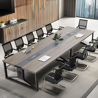 Ensemble de mobilier de bureau moderne et luxueux en bois chaise de table de réunion extensible salles de conférence comptoirs de réception pour conférences