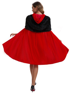 Combinaison sexy sans bretelles <span class=keywords><strong>de</strong></span> Noël avec cape en velours, costume <span class=keywords><strong>de</strong></span> cosplay, tenue <span class=keywords><strong>de</strong></span> fête, <span class=keywords><strong>de</strong></span> club, <span class=keywords><strong>de</strong></span> danse, <span class=keywords><strong>de</strong></span> scène, <span class=keywords><strong>de</strong></span> <span class=keywords><strong>festival</strong></span> - Product Image 5