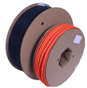 Retardante de llama resistente al calor cierre automático extensible PP hilo poliéster aislado manga trenzada telar de alambre dividido para cable prot