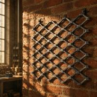 Tôle métallique expansée robuste sur mesure, épaisseur et dimensions personnalisées, en acier galvanisé ou aluminium, maille losangée pour usage de protection
