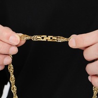Collier chaîne Hip-Hop KALEN, bijou unique anti-stress avec fermoir à tête ronde
