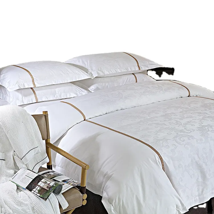 Hotsale พาร์ทเมนท์ใช้จีน100% ผ้าฝ้ายด้านบนแผ่นเตียงสำหรับโรงแรมใช้ในบ้าน