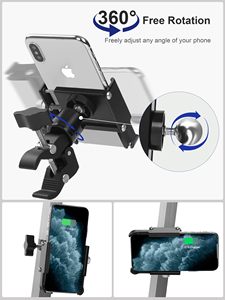 Support de téléphone réglable à 360 ° pour voiturette de golf pouvant contenir des appareils de 4.7 à 7.1 pouces, compatible avec voiturette de golf, vélo, moto et poussette - Product Image 3