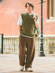 กางเกงกีฬาทรงหลวมใส่ได้ทั้งชายและหญิงสไตล์ลำลองสีพื้นระบายอากาศได้ดีกางเกงกีฬาใส่ได้ทุกวันสำหรับฤดูใบไม้ร่วง - Product Image 6