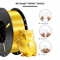 Filament PLA Soie Métallique Noir & Blanc 1,75 mm Haute Précision Faible Déformation Consommables pour Imprimante 3D FDM de Bureau