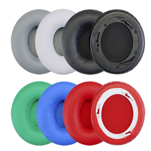 Almohadillas de repuesto cómodas para auriculares Beats Solo Hd 1,0, almohadillas para los oídos, cancelación de ruido, cuero proteico suave - Product Image 1