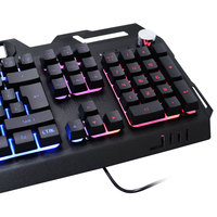 Clavier mécanique RGB Souris Casque Combo Filaire Bureau 104 touches Clavier de jeu pour PC Ordinateur