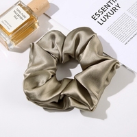 Élastique à cheveux en soie de mûrier 19 Momme, très élastique, style coréen, doux, pour queue de cheval, accessoires pour femmes