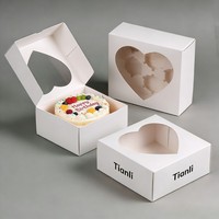 Boîte à gâteau personnalisée recyclable pour anniversaire, mariage, fête, boîte à gâteau en papier de qualité alimentaire pour boulangerie, boîte à biscuits, boîte à gâteau jetable de luxe, boîte à tiramisu