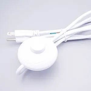 Schwarz/Weiß/Transparentes Netz kabel Verlängerung kabel Amerikanisches Stecker lampen kabel mit Schalter